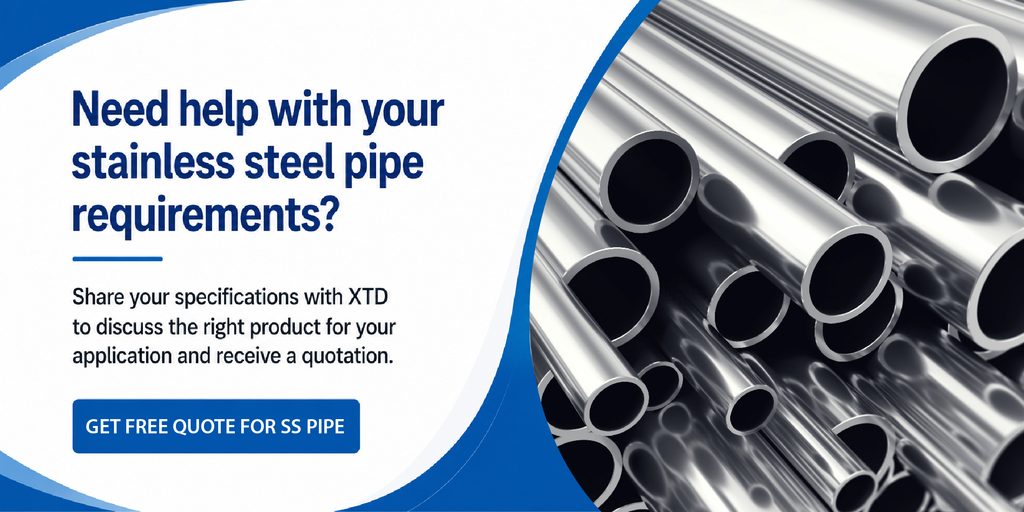 Get Free Quote For SS pipes different grades